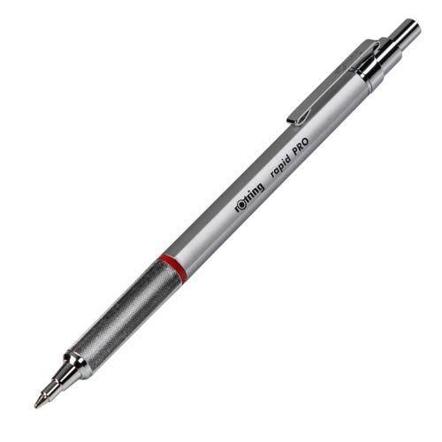 rotring Rapid Pro Kugelschreiber Chrom mit Mine M-Blau