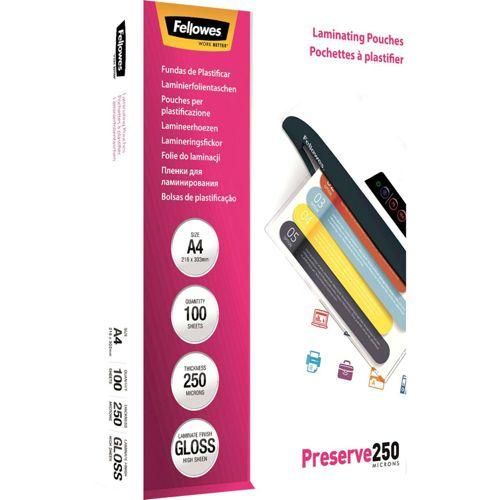 Fellowes Laminierfolie A4 250 mic glänzend - 100 Stück