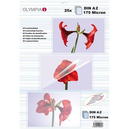 1x25 Olympia Laminierfolien DIN A2 175 micron 9184