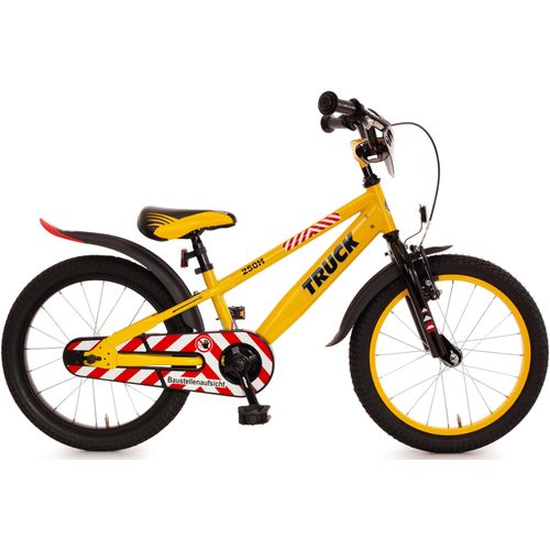 Kinderfahrrad BACHTENKIRCH „TRUCK“ Fahrräder Gr. 27 cm, 18 Zoll (45,72 cm), gelb (gelb, schwarz) Kinder Kinderfahrräder