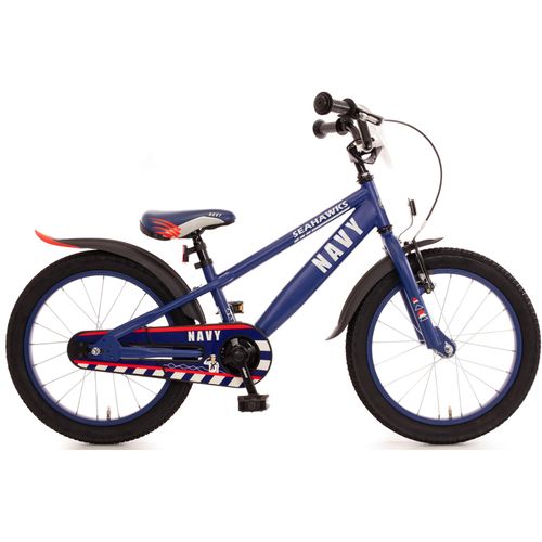 Kinderfahrrad BACHTENKIRCH „NAVY“ Fahrräder Gr. 27 cm, 18 Zoll (45,72 cm), blau Kinder Kinderfahrräder