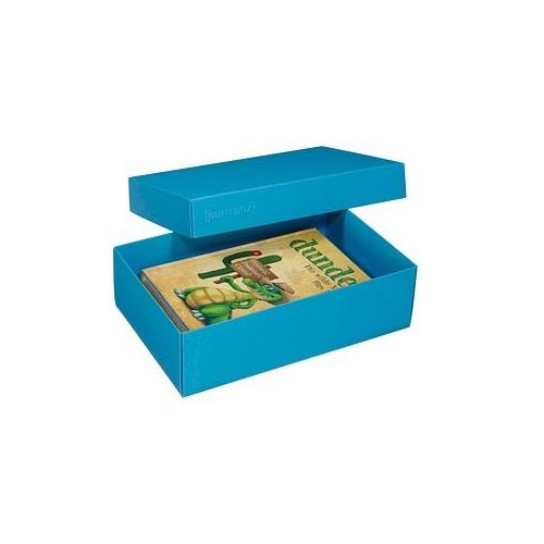 2 BUNTBOX L Geschenkboxen 3,6 l blau 26,6 x 17,2 x 7,8 cm
