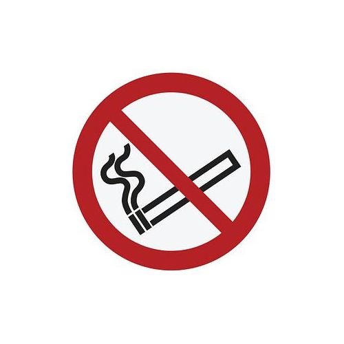 Verbotsaufkleber "Rauchen verboten" rund 10,0 cm