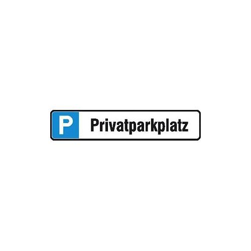 SafetyMarking® Hinweisschild "P Privatparkplatz" rechteckig 52,0 x 11,0 cm