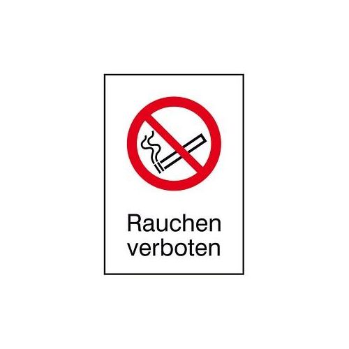 SafetyMarking® Verbotsaufkleber "Rauchen verboten" rechteckig 13,1 x 18,5 cm