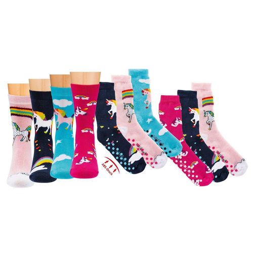 Socks 4 Fun ABS-Socken Socks 4 Fun ABS Kindersocken Einhorn (3-Paar