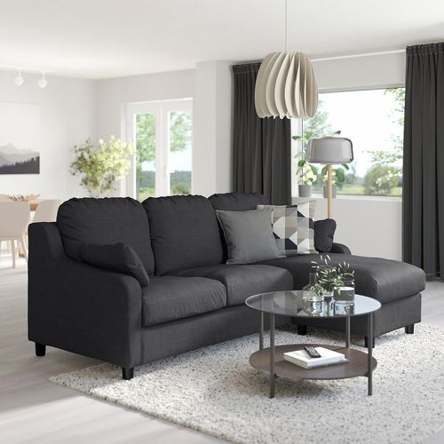 VINLIDEN 3er-Sofa mit Récamiere