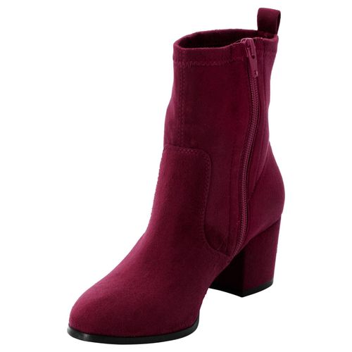 Stiefelette mit elastischem Schaft, bordeaux, Gr.37