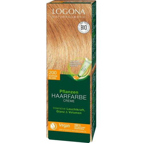 LOGONA Haarfarbe Logona Pflanzen-Haarfarbe Creme, gelb