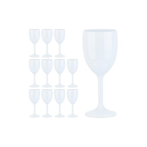 relaxdays Weinglas Weingläser Kunststoff 12er Set
