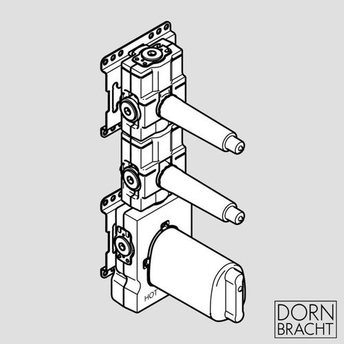 Dornbracht xTOOL Unterputz-Thermostatmodul mit 2 Ventilen 3/4