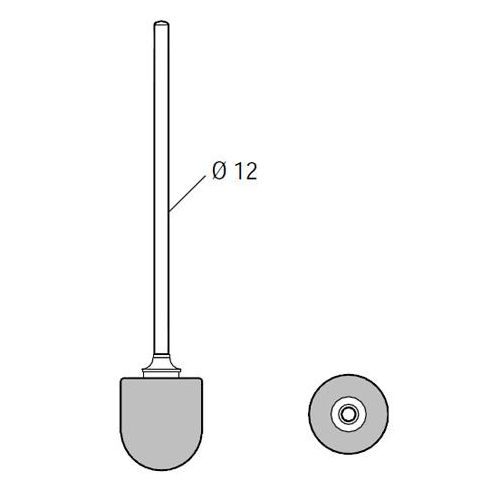 Conti+ Ersatzbürste zu HT WC-Garnitur, CONT12300010010,