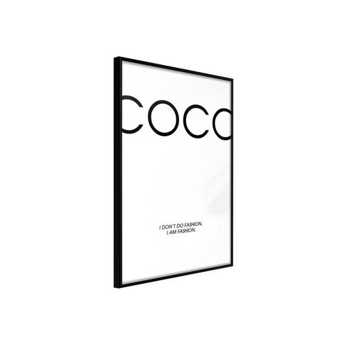 Artgeist Poster Coco, schwarz|weiß