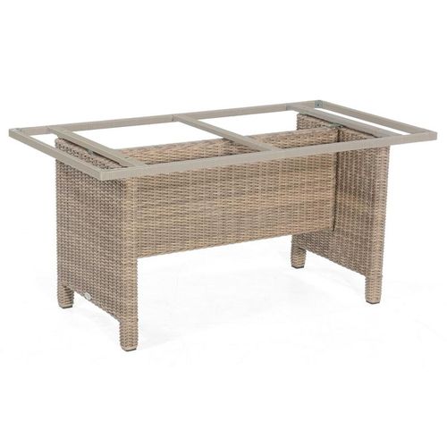 Tischgestell Base-Polyrattan 150/80cm Al u/KS rustic-stream