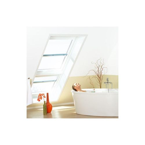 VELUX Dachfenster Lichtlösung LICHTBAND Kunststoff ENERGIE PLUS weiß Fenster, 78x118 cm (MK06)