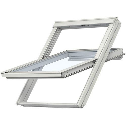VELUX Dachfenster GGL 2069 Schwingfenster Holz weiß lack ENERGIE Hitzeschutz, 94x140 cm (PK08)