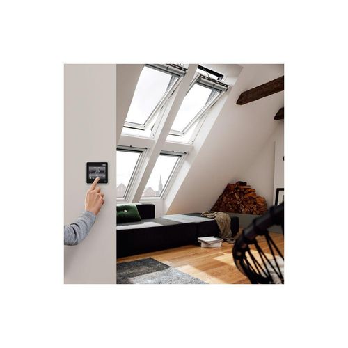 VELUX Solar Dachfenster GGL 207030 Holz THERMO weiß Fenster, 55x98 cm (CK04)