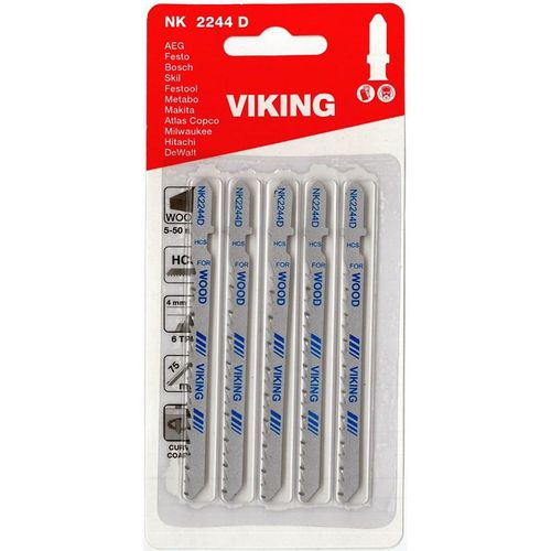 Viking Jigsaw blades 2244D card of 5 blades