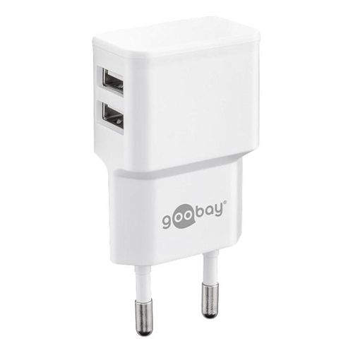 Goobay Dual USB charger 2.4 A (12W) white