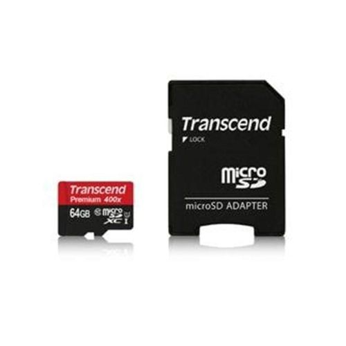 Transcend MicroSDXC/SDXC U1 400x - 64GB