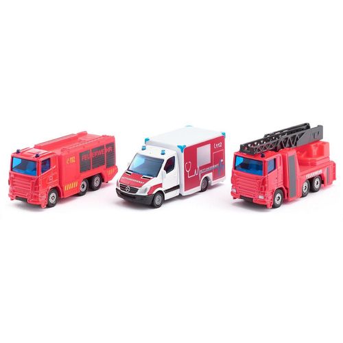 Siku Spielzeug-Krankenwagen SIKU Super, Notruf Set (6326), rot