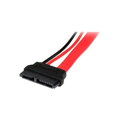 StarTech.com 6in Slimline SATA to SATA Adapter with Power - Slim SATA (F) to SATA (M) - Slimline Serial ATA to SATA (SLSATAADAP6) - SATA adapter