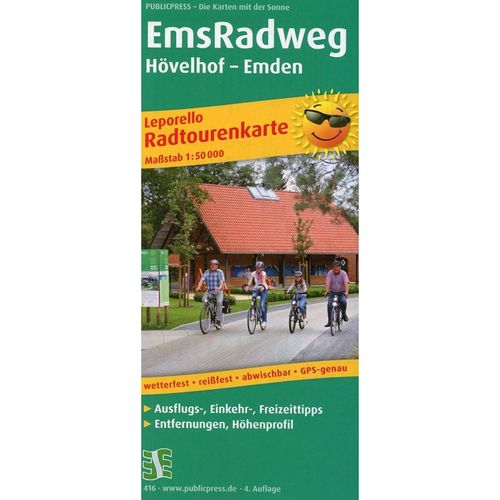 Emsradweg - Leporello Radwanderkarte. (0)