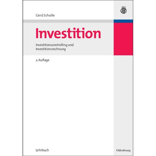 Investition - Gerd Schulte, Gebunden