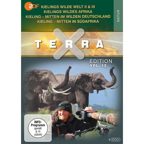Terra X - Edition Vol. 12 Kieling  Mitten in Südafrika - Kieling  Mitten im wilden Deutschland - Kielings wildes Afrika - Kielings wilde Welt II & I (DVD)