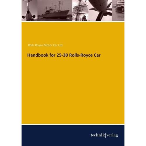Handbook for 25-30 Rolls-Royce Car, Kartoniert (TB)