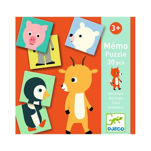 Memospiel ANIMO-PUZZLE 30-teilig in bunt