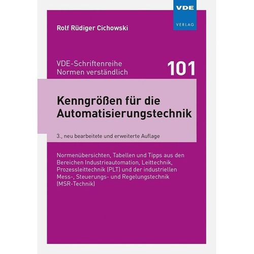 Kenngrößen für die Automatisierungstechnik - Rolf Rüdiger Cichowski, Kartoniert (TB)