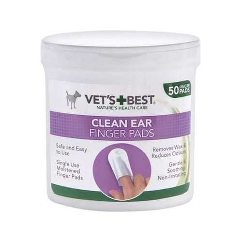 Vets Best Clean fingerpad for ear cleaning 50 pcs.