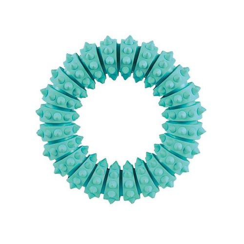 Trixie Denta Fun Ring Kauspielzeug aus Naturkautschuk mit Minzgeschmack 12cm