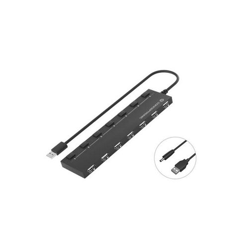 Conceptronics Conceptronic HUBBIES08B - hub USB-Hubs - Schwarz