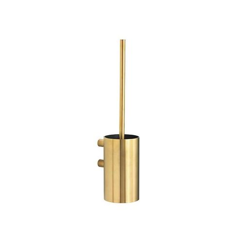 Pressalit Toilet brush til wall brushed brass