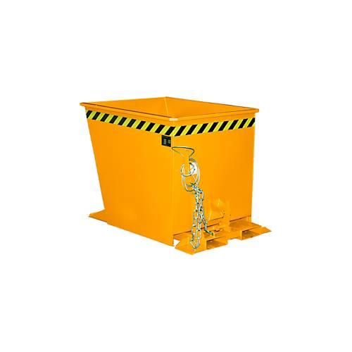 Kippbehälter GU-RZ55, für Routenzüge, Kipp- und Rutschsicherung, 550 l, RAL 2000 gelb