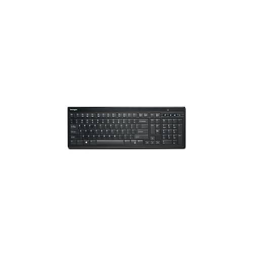 Kensington AdvanceFit Tastatur K72344DE, kabellos, QWERTZ, Ziffernblock, 30° Winkel