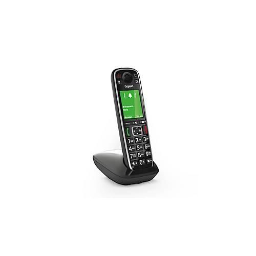 Schnurloses Telefon Gigaset E720, analog & Bluetooth, Telefonbuch, 2,2″ Farbdisplay, Reichweite bis 50/300 m, Sprechzeit bis 14 h, schwarz