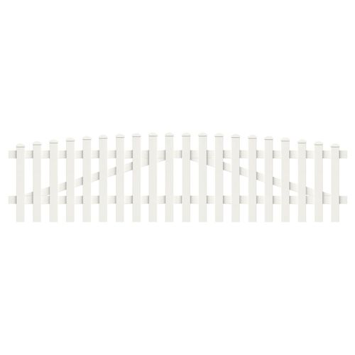 Zauntor Oberbogen 303,4cm x 100cm in Weiß