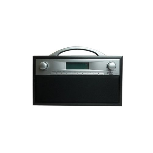 ELTA DAB-7000.1 DAB+ Radio, Holzgehäuse, Schwarz/ Grau