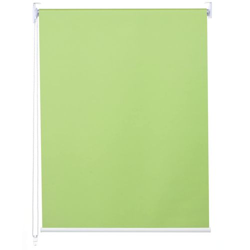 Rollo MCW-D52, Fensterrollo Seitenzugrollo Jalousie, Sonnenschutz Verdunkelung blickdicht 120x230cm ~ hellgrün