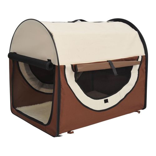 PawHut Hundetransportbox in Größe XL XL: 81 x 56 x 66 cm (LxBxH) Hundebox Transportbox faltbar Hundetransportbox