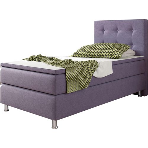 Inter Trading Boxspringbett Köln 90 x 200 cm, lila