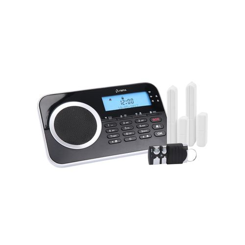 OLYMPIA Protect 9730 drahtlose GSM Alarmanlagen-Set, Schwarz