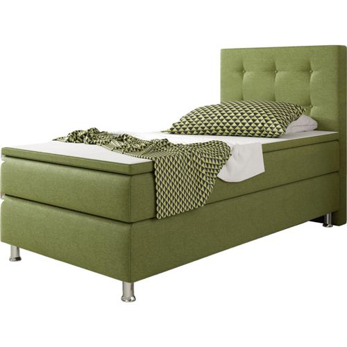 Inter Trading Boxspringbett Köln 90 x 200 cm, grün