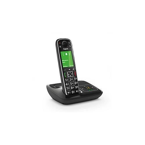 Schnurloses Telefon Gigaset E720A, analog & Bluetooth, Anrufbeantworter, Telefonbuch, 2,2″ Farbdisplay, Reichweite bis 50/300 m, Sprechzeit bis 14 h, schwarz