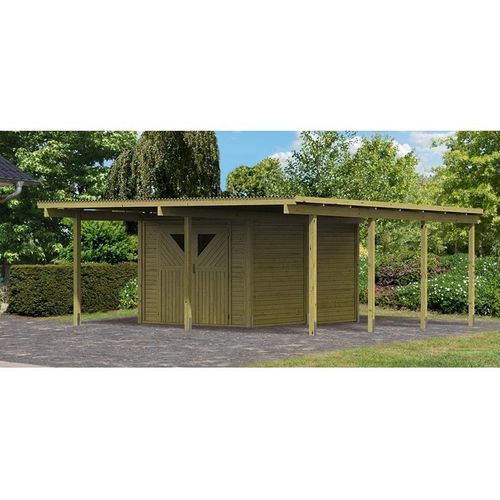 Carport doppel Eco 2A integr. Abstellraum