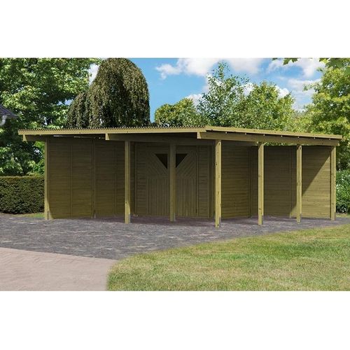 Carport doppel Eco 2 B integr.Abstellraum 2xSW und RW