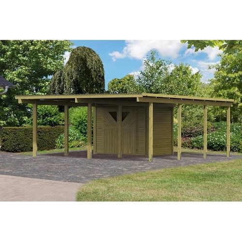 Carport doppelt Eco 2A,kdi integr. Abstellraum